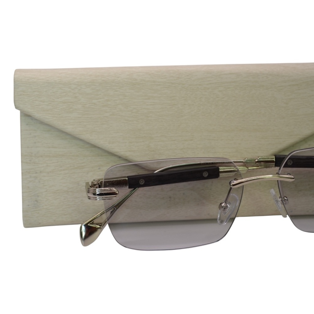 Maybach Rimless Glasses | Transitions + Blue Blocker | Used – Like New | No Box - Picture 8 of 15
